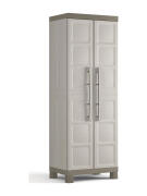 Keter Δίφυλλη Ντουλάπα Excellence Utility Πλαστική με Χώρισμα & 4 Ράφια 65x45x181εκ.