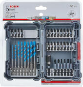 Bosch Σετ 35 Τρυπάνια με Εξάγωνο Στέλεχος για Δομικά Υλικά Μέταλλο και Ξύλο