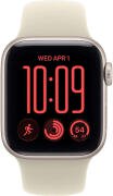 Apple Watch SE 3 Smartwatch Aluminium 44mm Αδιάβροχο με Παλμογράφο Starlight Aluminium Case with Sand Sport Band