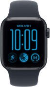 Apple Watch SE 3 Smartwatch Aluminium 44mm Αδιάβροχο με Παλμογράφο Midnight Aluminium Case with Navy Blue Sport Band S/M