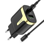 HOCO C79A Σετ φορτιστή  Zeus PD+QC3.0 (Type-C to Lightning) (ΕU)