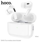 HOCO EW50 In-ear Bluetooth Handsfree Ακουστικά με Θήκη Φόρτισης Λευκά