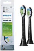 Philips Sonicare Ανταλλακτικές Κεφαλές βουρτσίσματος 2 τεμαχίων Optimal White μαύρο