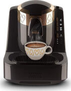 OKKA Καφετιέρα Ελληνικού Καφέ Μαύρη με Ασημί Λεπτομέρειες OK002/BLACK