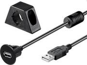 Ampire XUB200 Καλώδιο Επέκτασης USB 2.0 με Υποδοχή (200cm)