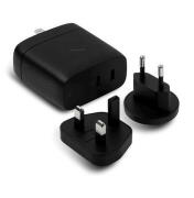 Native Union fast Gan Charger PD 67W with travel Adapter, (Black)