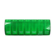 Anabox Εβδομαδιαία Θήκη Χαπιών με 7 Θέσεις σε Πράσινο χρώμα 1τμχ