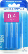 Elgydium Mono Compact Μεσοδόντια Βουρτσάκια 0,4mm Μπλε 4τμχ