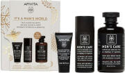 Apivita It's A Man's World Σετ Περιποίησης για Αντιγήρανση, Καθαρισμό Προσώπου & Καθαρισμό Σώματος 3τμχ