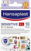 Hansaplast Sensitive Kids Παιδικά Αυτοκόλλητα Επιθέματα XL 7x6cm 10τμχ