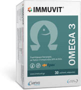 Leriva Pharma Immuvit Omega 3 Ιχθυέλαιο 30 μαλακές κάψουλες