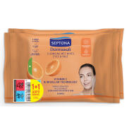 Septona Μαντηλάκια Ντεμακιγιάζ Dermasoft Vitamin C & Micellar Technology 2 x 20τμχ