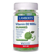 Lamberts Βιταμίνη D3 1000iu Μήλο 60 Ζελεδάκια