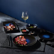 Maxwell & Williams Πιάτο Ζυμαρικών 28cm Πορσελάνης Caviar Μπλε Midnight