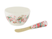 Maxwell Williams Μπολ 10cm & Μαχαιράκι Για Ντιπ Πορσελάνης Merry Berry