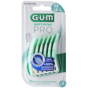 GUM Soft Picks Pro Μεσοδόντιες Οδοντογλυφίδες Medium Πράσινες 30τμχ
