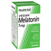 Health Aid Vegan Melatonin 1mg Συμπλήρωμα για τον Ύπνο 90 Ταμπλέτες