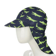 Slipstop Παιδικό Καπέλο Υφασμάτινο Αντηλιακό Crocodile Μπλε