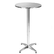 Bakaji 02824797 Στρογγυλό Πτυσσόμενο Τραπέζι Μπαρ Μπιστρό Αλουμινίου 60x110cm για Εξωτερικό Χώρο