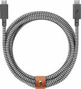 Native Union Belt Cable Type C to C Pro 2, 240W. 2,4M , (Zebra)