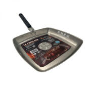 Τηγάνι Ψησίματος για BBQ, Inox με Αποσπώμενη Λαβή, BBQ06