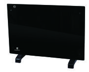 HomeVero HV-GPH1500 Θερμοπομπός Δαπέδου Γυάλινος 1500W Μαύρος