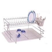 Cook-Shop Πιατοθήκη Μεγάλη Διπλή με Δίσκο 37Χ24Χ45 cm