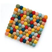 Cilio Σουβερ Σκευων Τετραγωνο 21Χ21 Μαλλινο Lana Πολυχρωμο