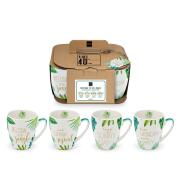 Paperproducts Design - PPD Σετ 4τεμ. 350ml κούπες σειρά Flower Splash