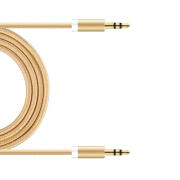 Καλώδιο Ήχου Braided inos 3.5mm/3.5mm 1m Χρυσό