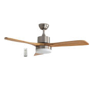 Primo Ανεμιστήρας Οροφής Led 52'' 70W PRCF-80442 Καφέ Inox