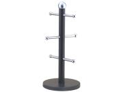 Κρεμάστρα σε σχέδιο δέντρου για Κούπες, από Ανοξείδωτο ατσάλι, σε Σκούρο γκρι χρώμα, Michelino 46329