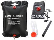 Ηλιακή Nτουζιέρα χωρητικότητας 20 λίτρων με λάστιχο για ντους, 60x40 cm, Shower Camp