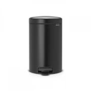 Brabantia Δοχείο Απορριμάτων 12 λτ. Matt Black Σειρά New Icon