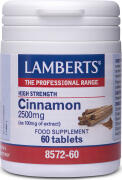 Lamberts - Εκχύλισμα Φλοιού Κανέλλας 2500mg Συμπλήρωμα Διατροφής για την Αντιμετώπιση των Διαταραχών της Πέψης - 60tabs