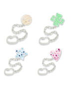 Nuk Αλυσίδα Πιπίλας από Πλαστικό σε Διάφορα Χρώματα