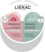 Lierac Duo Masques Hydragenist & Sebologie Εντατική Ενυδάτωση & Βαθύς Καθαρισμός 2X6ml