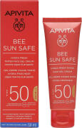 Apivita Bee Sun Safe Hydra Fresh Tinted Αδιάβροχο Αντηλιακό Gel Προσώπου SPF50 με Χρώμα 50ml