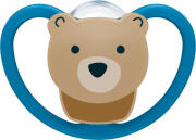 Nuk Ορθοδοντική Πιπίλα Σιλικόνης για 0-6 μηνών Space με Θήκη