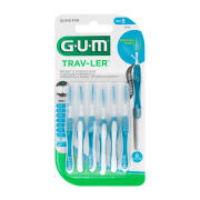 GUM Trav-ler Μεσοδόντια Βουρτσάκια 1.6mm Μπλε 6τμχ