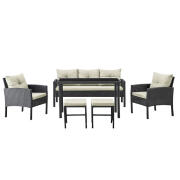 ArteLibre Σετ Τραπεζαρία Κήπου Barbados Γκρι Μέταλλο