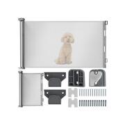 Aria Trade Προστατευτικό Πτυσσόμενο Μεταλλικό Ρολό Διαχωρισμού 85x13-160 cm Γκρι