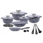 ZIlner ZL-8321 Σετ Μαγειρικά Σκεύη 12 Τεμαχίων Γκρι