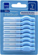 Intermed Ergonomic Mini Μεσοδόντια Βουρτσάκια με Λαβή 0.6mm Γαλάζια 8τμχ