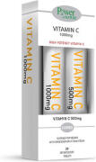 Power of Nature Vitamin C 500mg Στέβια Βιταμίνη για Ενέργεια & το Ανοσοποιητικό 1000mg Πορτοκάλι 40 αναβράζοντα δισκία