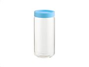 Γυάλινο Βάζο Αποθήκευσης  με Πλαστικό Καπάκι Ασφαλείας σε Μπλε χρώμα , 1000ml, Ocean 2536G9116 B