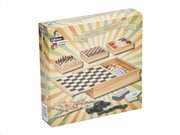 LifeTime Games Σετ Ξύλινα Επιτραπέζια παιχνίδια 6 σε 1 σε ξύλινο κουτί 52038