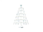 Τεχνητό Χριστουγεννιάτικο Φωτιζόμενο Δέντρο, με Led φωτισμό, 24 ενσωματωμένα κρεμαστά στολίδια