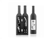 Σετ Αξεσουάρ κρασιού Sommelier 5 τεμαχίων σε Θήκη με σχήμα Μπουκάλι κρασί, Innovagoods V0100451
