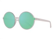 Pepe Jeans Γυναικεία Γυαλιά Ηλίου με Στρογγυλό Φακό Καθρέπτη, σε χρώμα Διάφανο